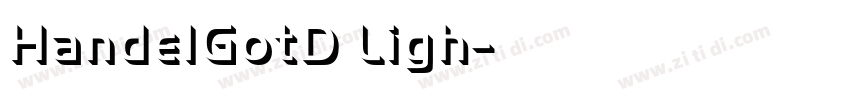 HandelGotD Ligh字体转换